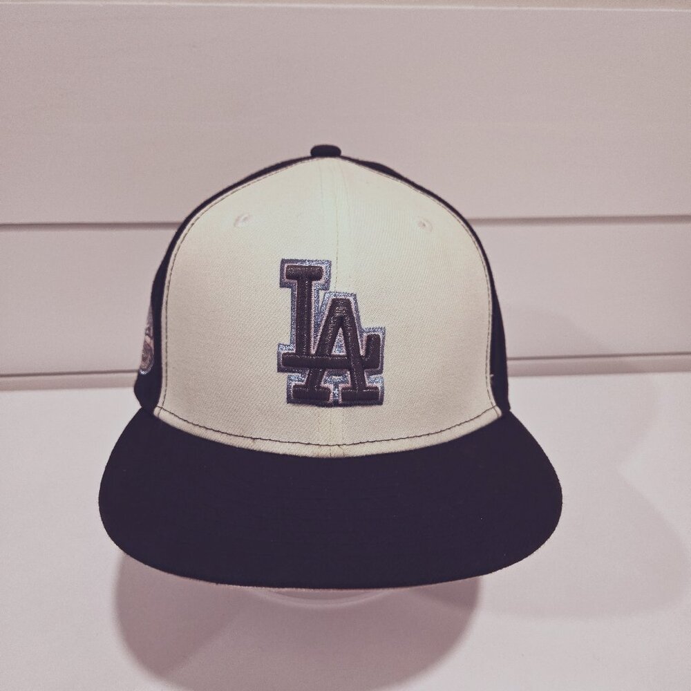 LA Dodgers 50th Anniversary New Era Fitted Hat Size 7